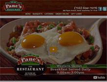 Tablet Screenshot of panesrestaurant.com